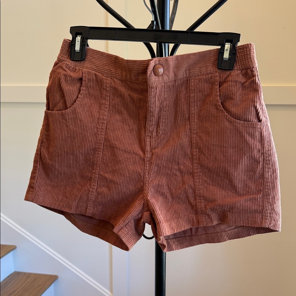FAHERTY Women’s Corduroy Shorts in Rust